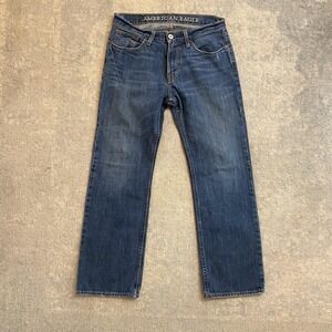 American Eagle Jeans Mens 30x30 Blue Low Rise Bootcut 100% Cotton Denim Pants